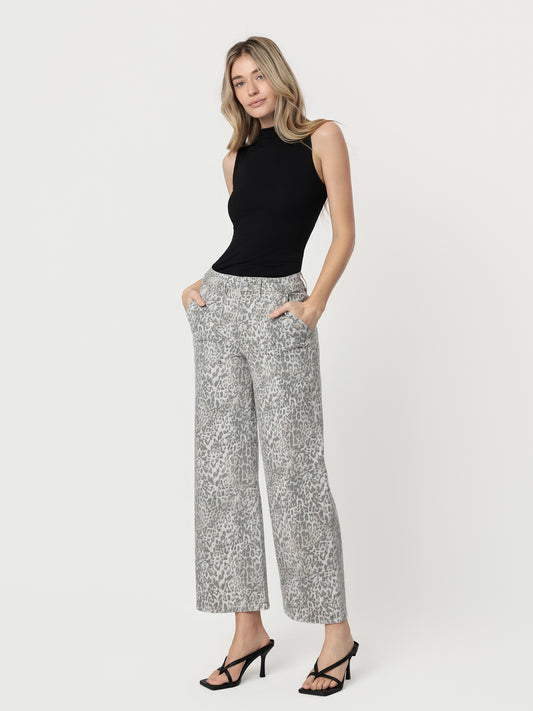 Vervet Leopard Wide Leg Jeans