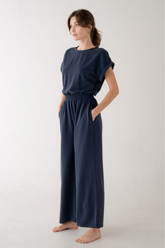 Slate Navy Emma Romper