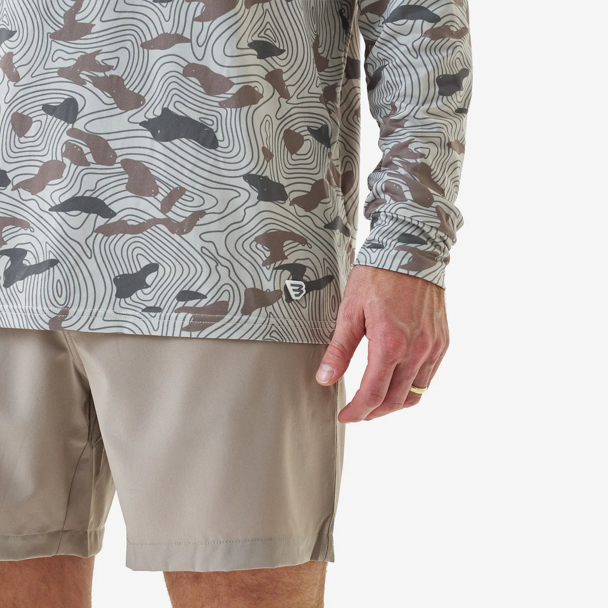 Burlebo Performance Hoodie Topo Desert Camo