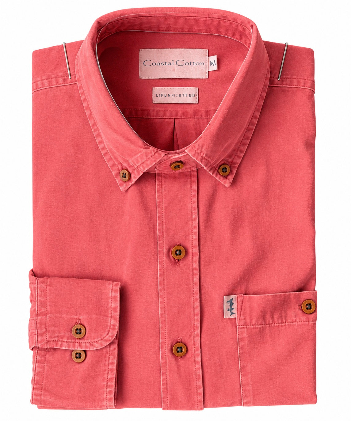 Coastal Cotton Twill Sport Shirt Mineral