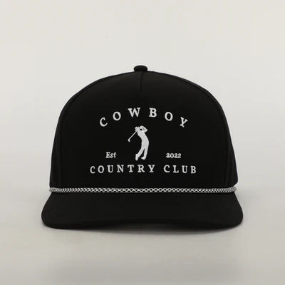 Cowboy Country Club Golfer Roped Hat