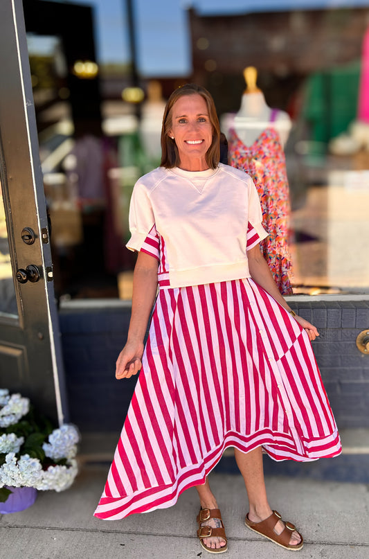 Game Day Stripe Dress