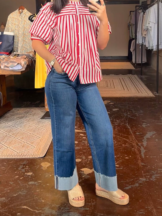Vervet High Rise Denim with Cuff