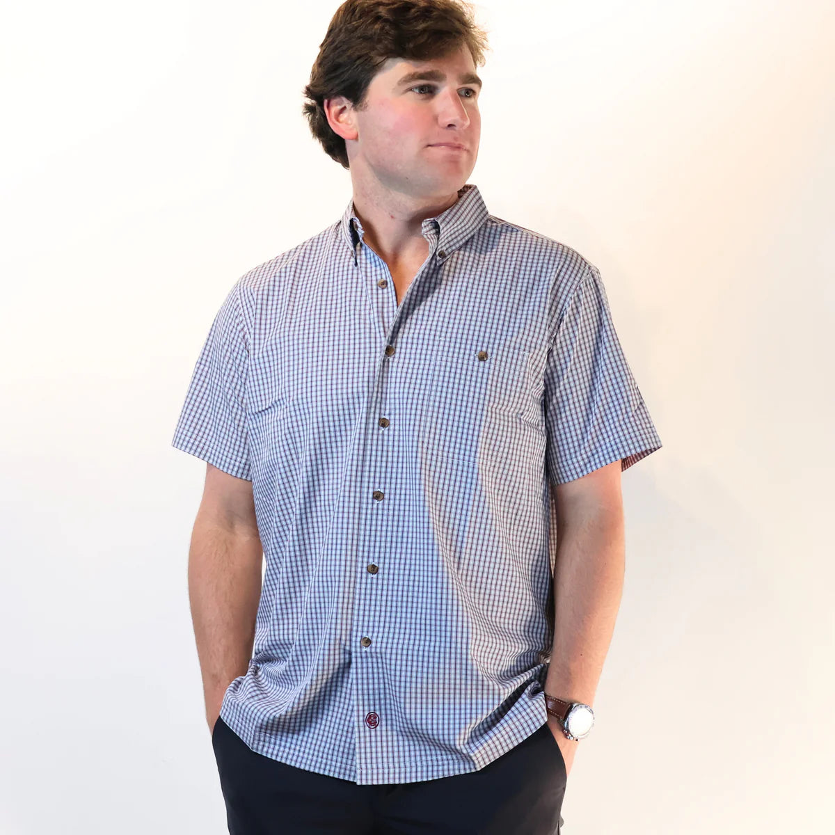 Cowboy Country Club Short Sleeve Button Down