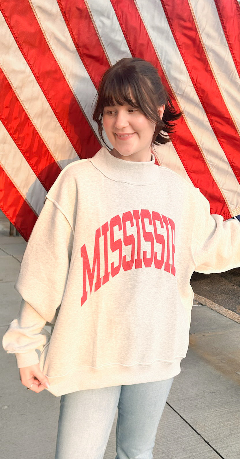 Mississippi Mockneck Reversible Sweatshirt