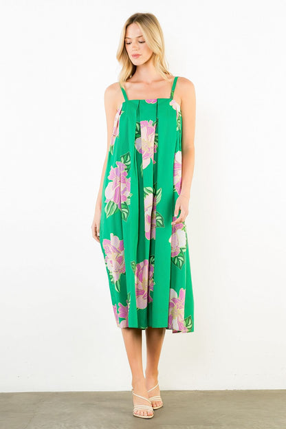 THML floral pleated maxi