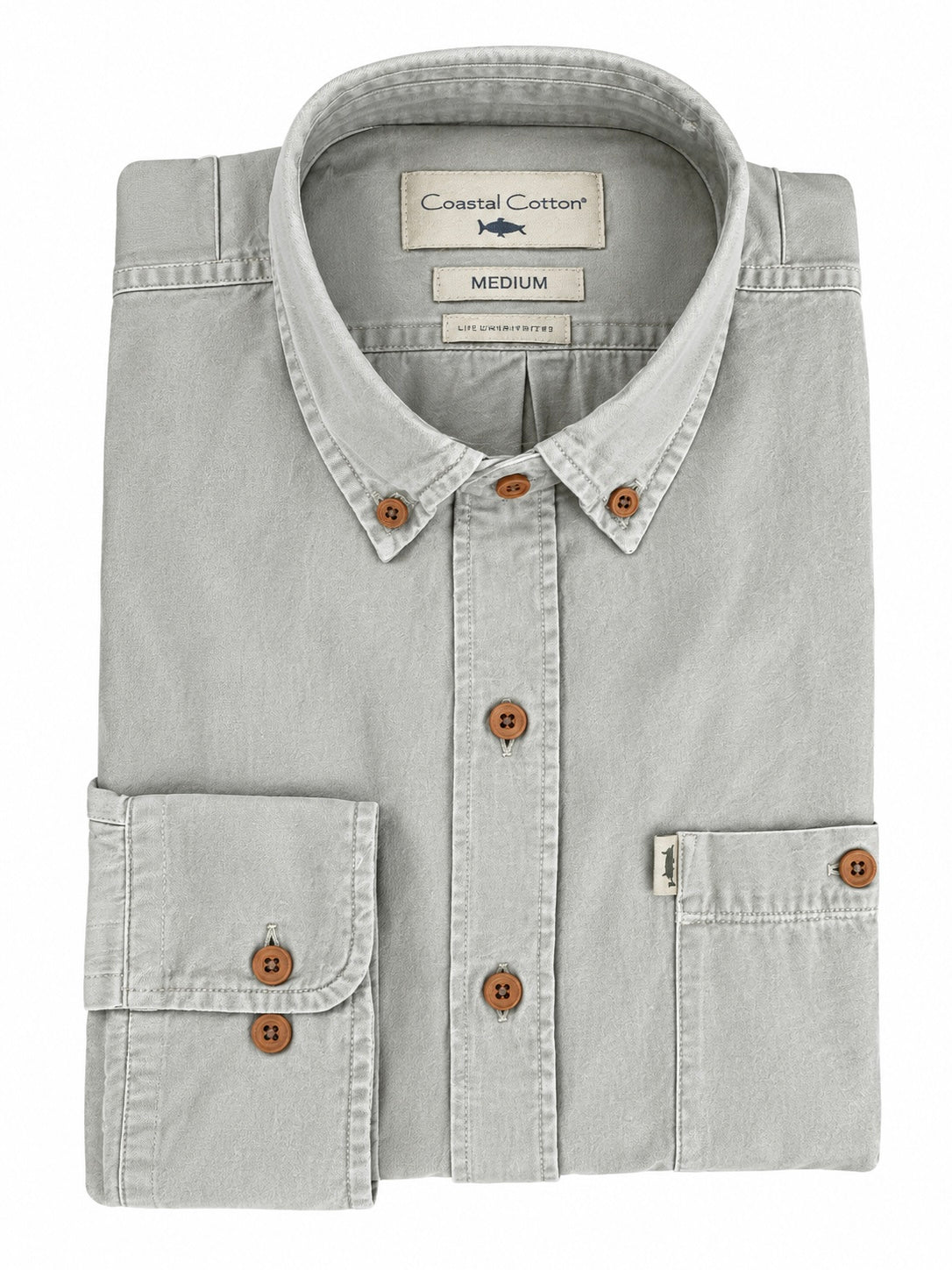 Coastal Cotton Twill Sport Shirt Elephant