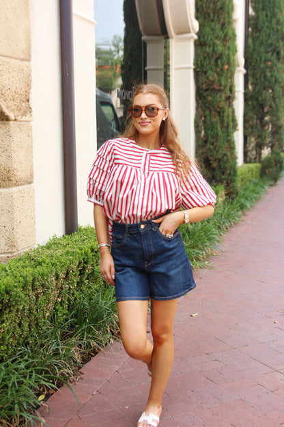 Karlie Stripe America Top