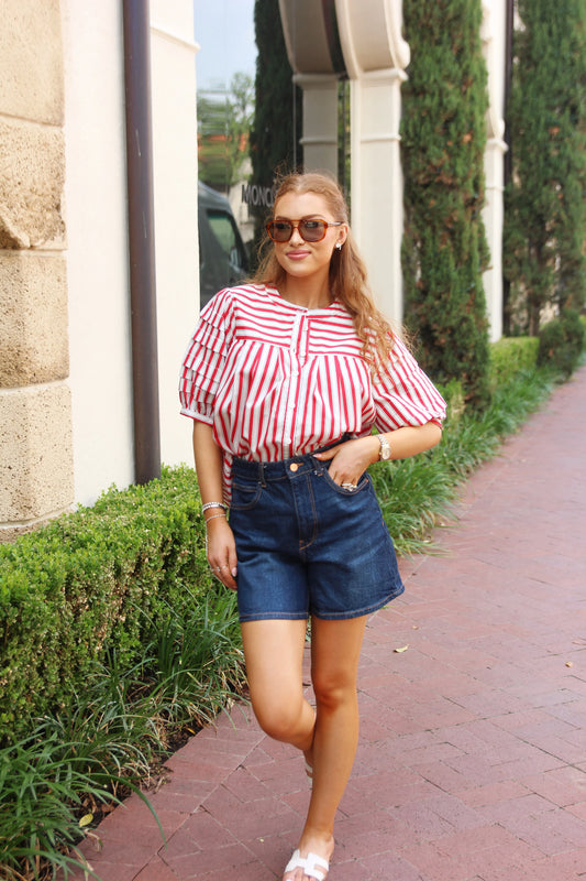 Karlie Stripe America Top