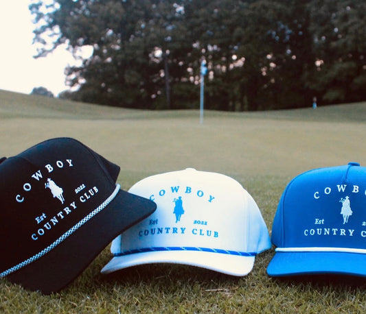Cowboy Country Club Golfer Roped Hat