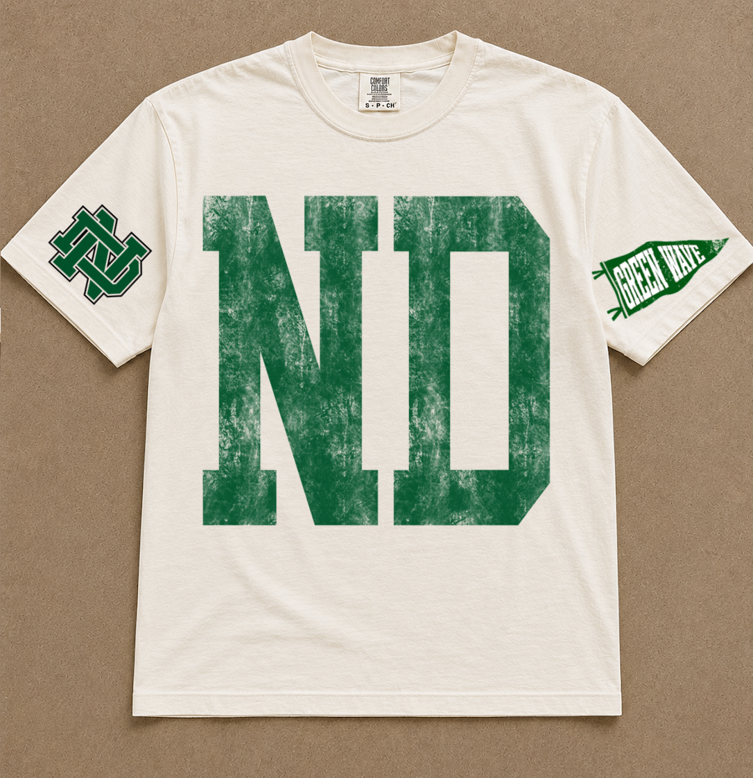 The Varsity Green Wave Tee