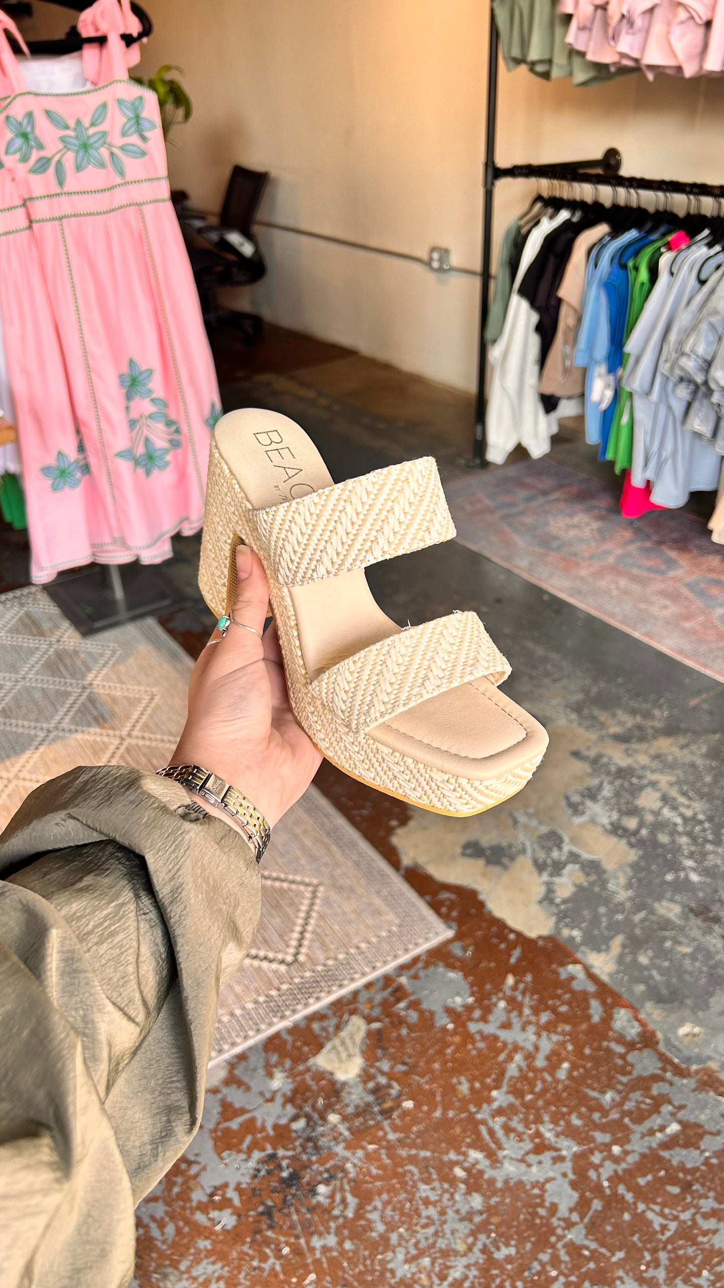 Gem Cream Heel