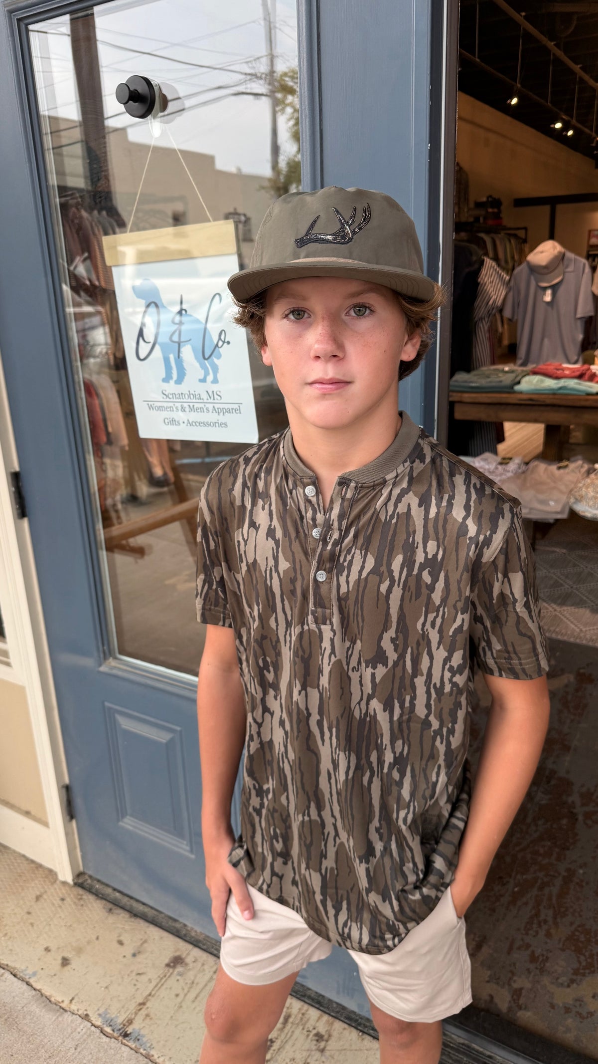 Boys Mossy Oak Henley