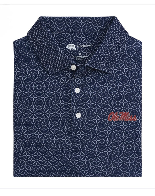 Ole Miss Gameday Printed Performance Polo