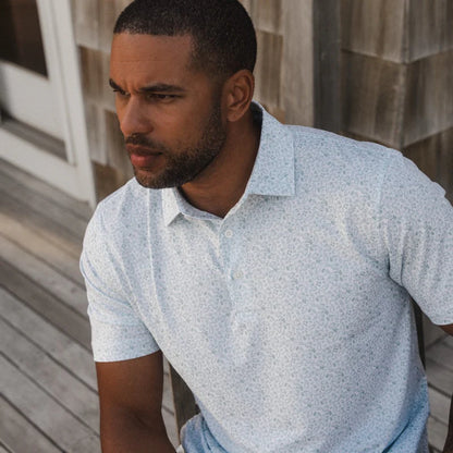 Genteal Gimlet Printed Performance Polo