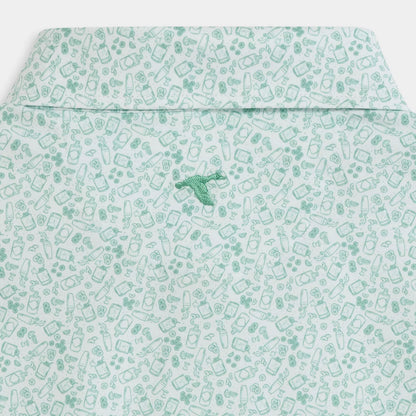Genteal Gimlet Printed Performance Polo