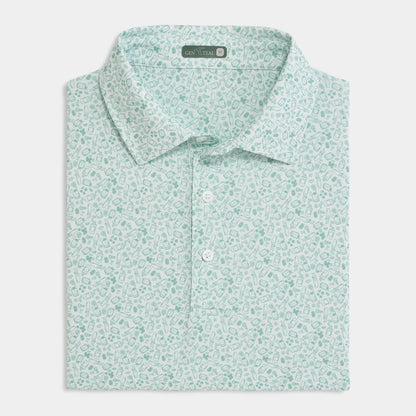 Genteal Gimlet Printed Performance Polo
