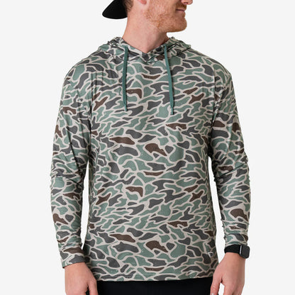 Burlebo Performance Hoodie Retro Duck Camo