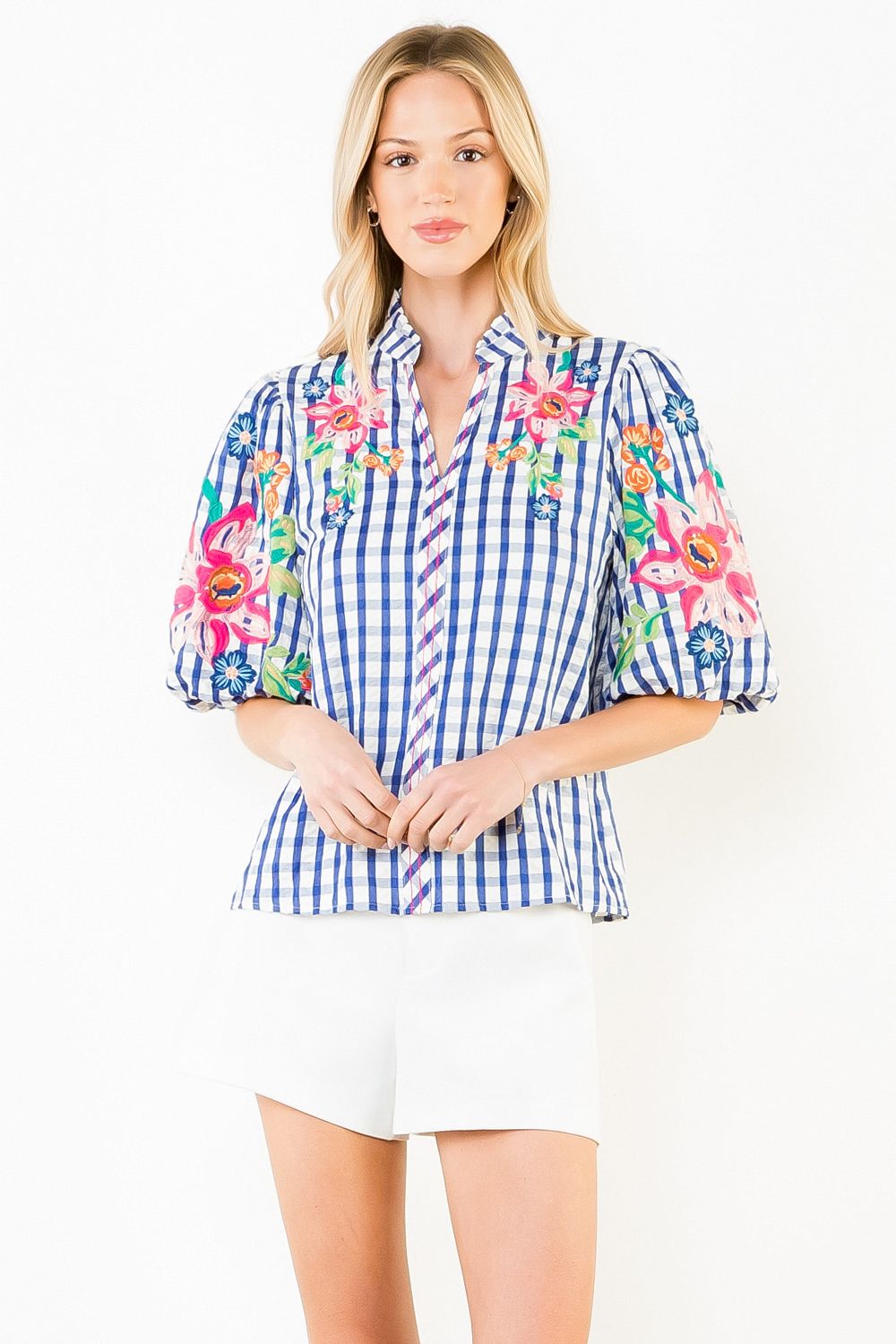 THML Blue & Bloom Top