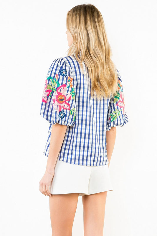THML Blue & Bloom Top