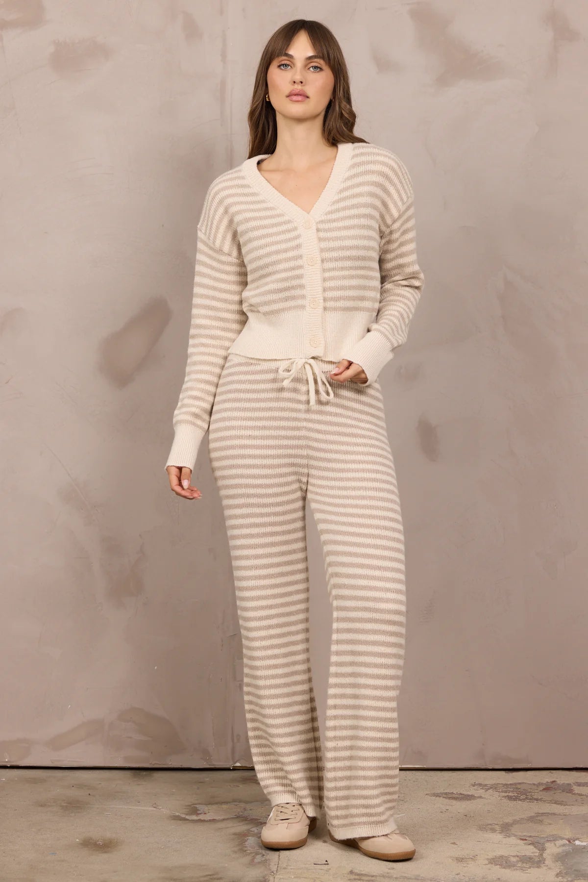 Vintage Havana Sweater Terry Cardigan & Pant Set
