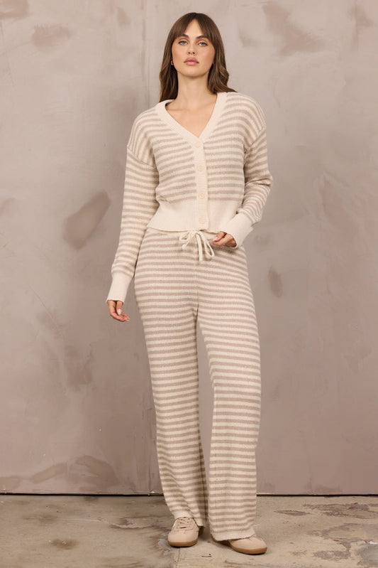 Vintage Havana Sweater Terry Cardigan & Pant Set