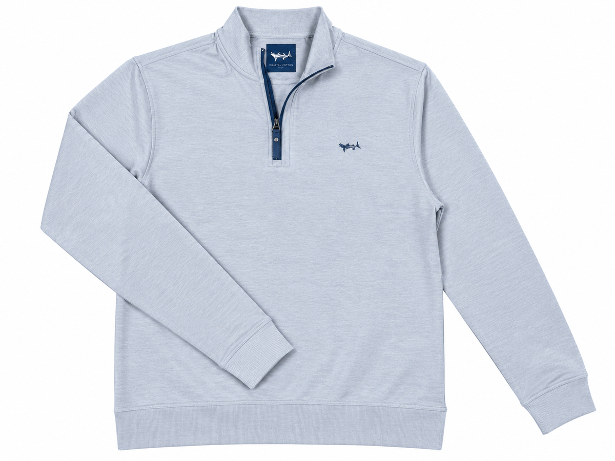 Coastal Cotton Quarter Zip Navy