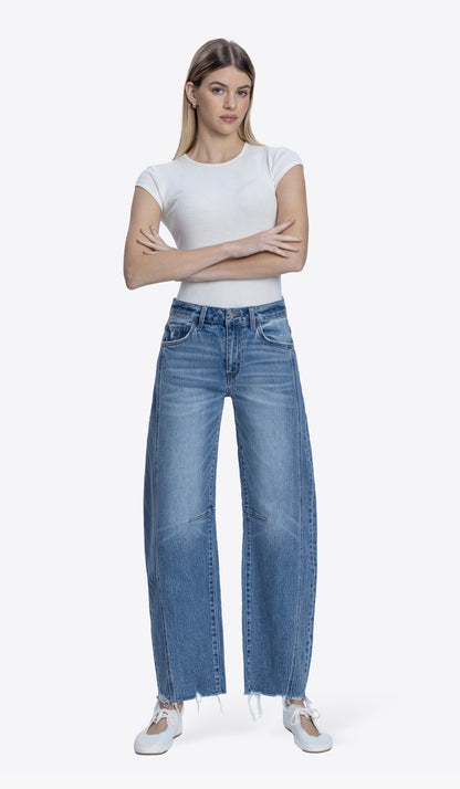 Vervet High Rise Barrel Jean