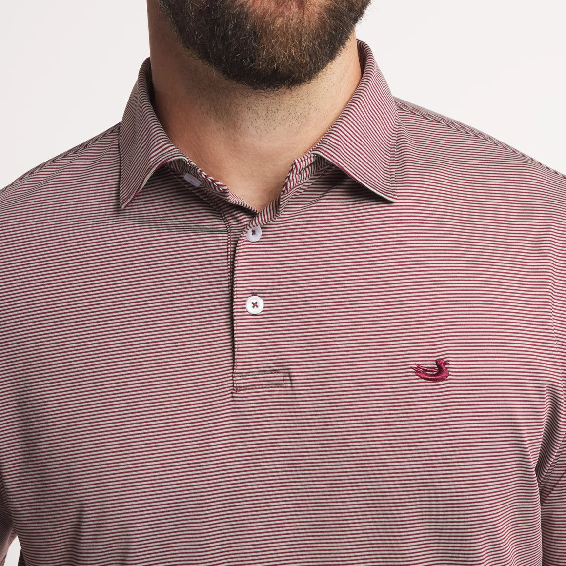 Bermuda Polo Maroon & Grey
