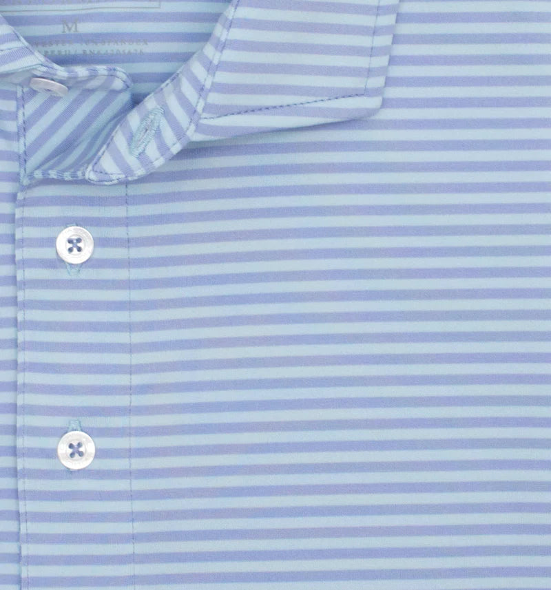 Coastal Cotton Performance Striped Polo